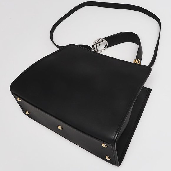 FENDI Tricolor Nappa Leather Runaway Logo Shoulder Bag - Picture 3 of 11